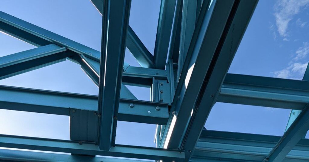 Melbourne roof trusses, steel house frames, Melbourne steel house frames, steel roof trusses Melbourne, blue steel roof trusses - Tag Steel House Frames