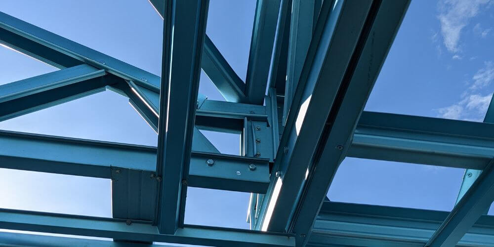 blue steel house frames, prefab house frames, steel frames Queensland